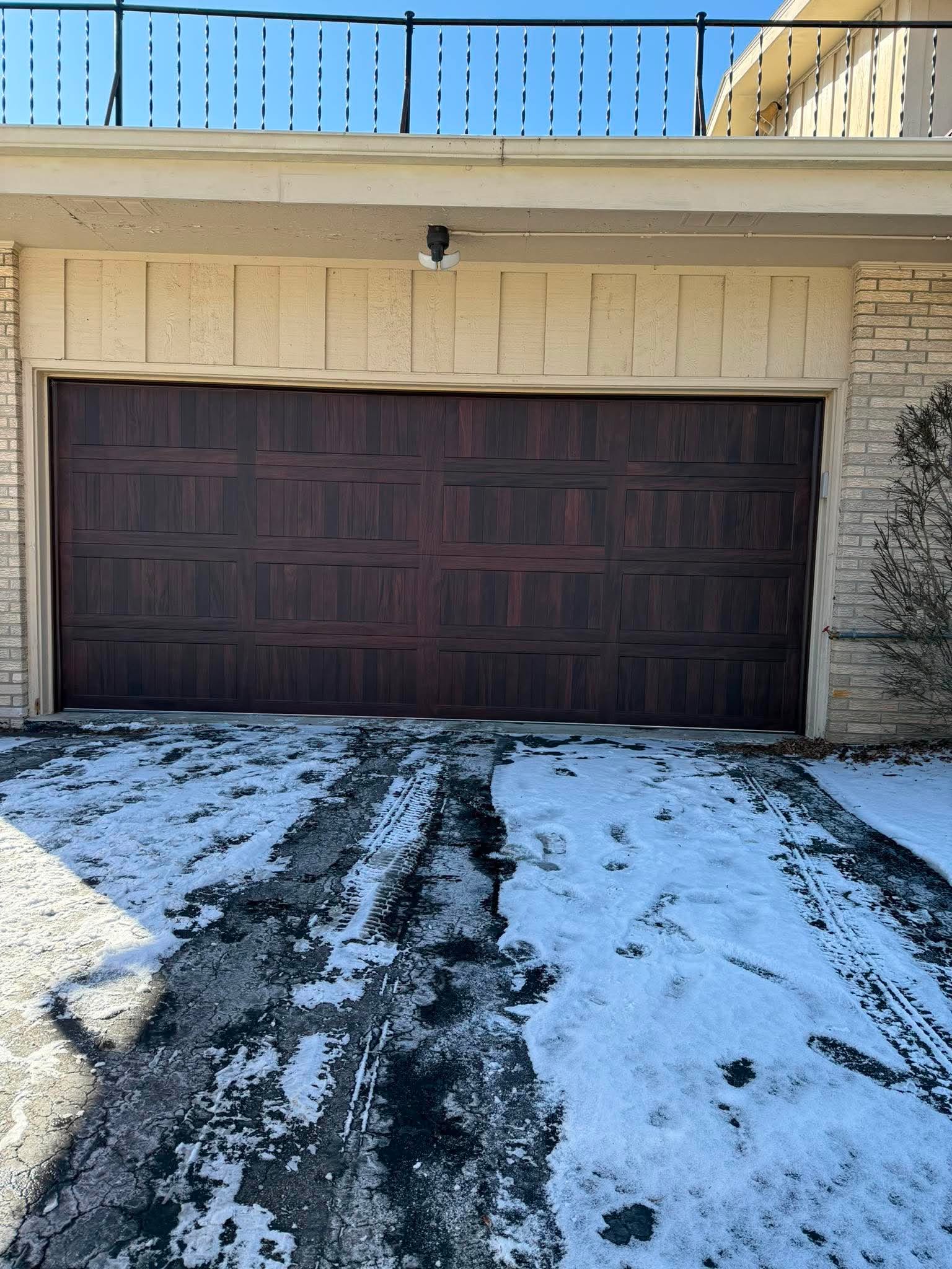 Garage door installation