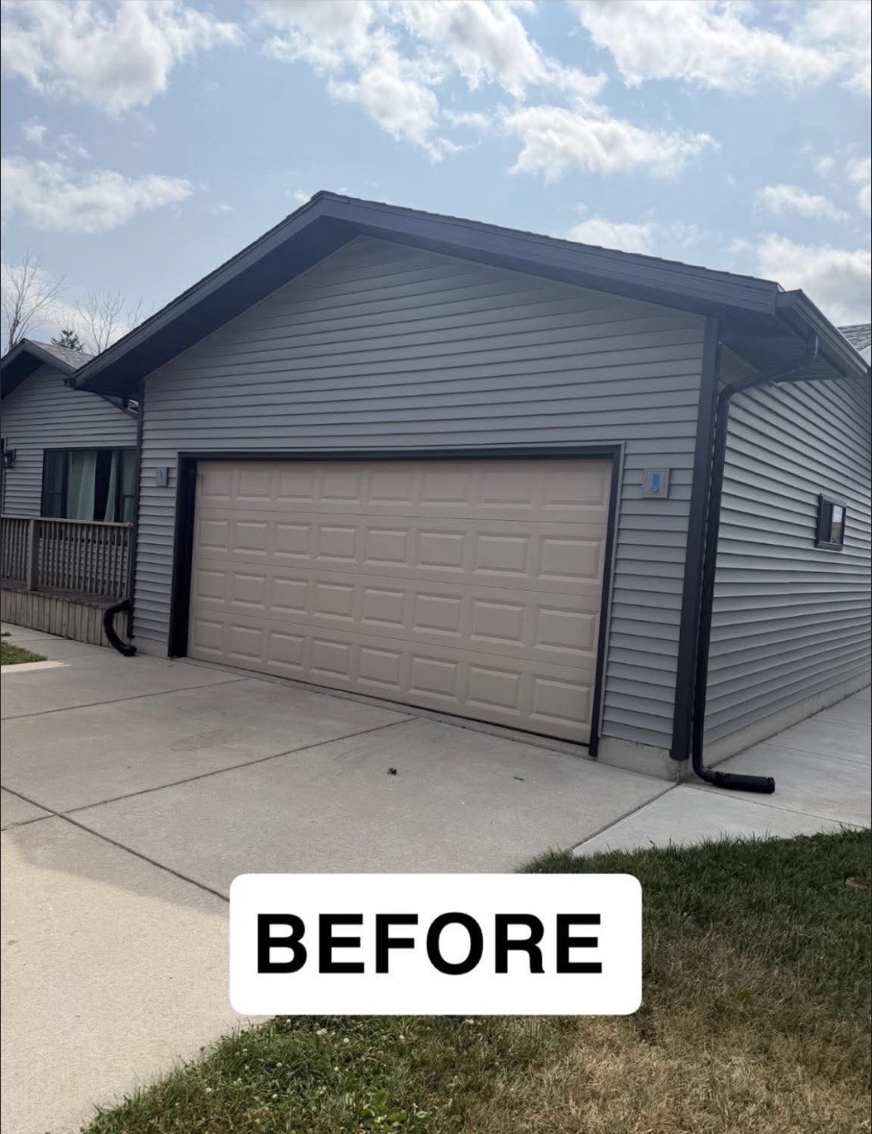Before garage door replacement