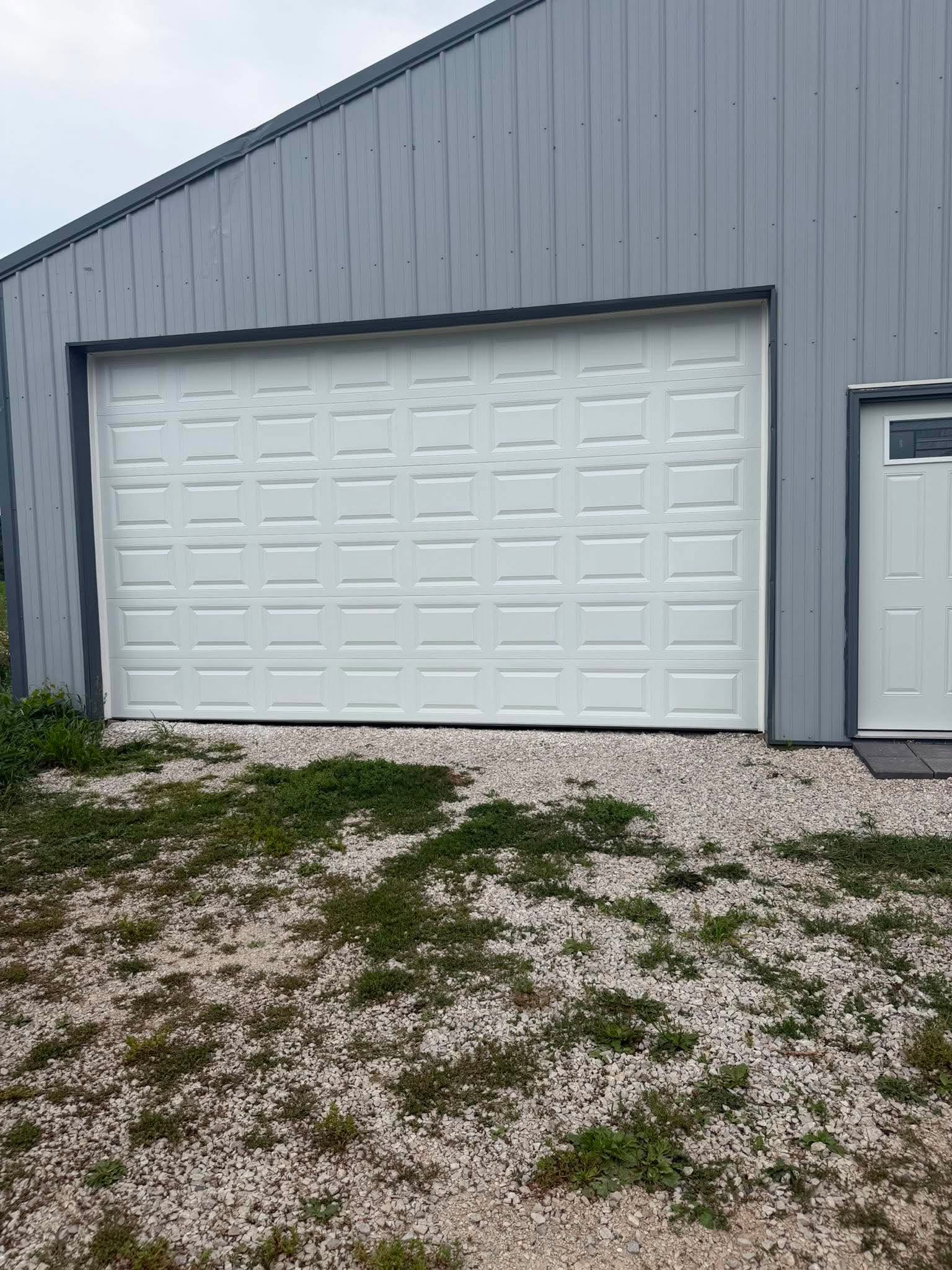 Reinforced insulated garage door